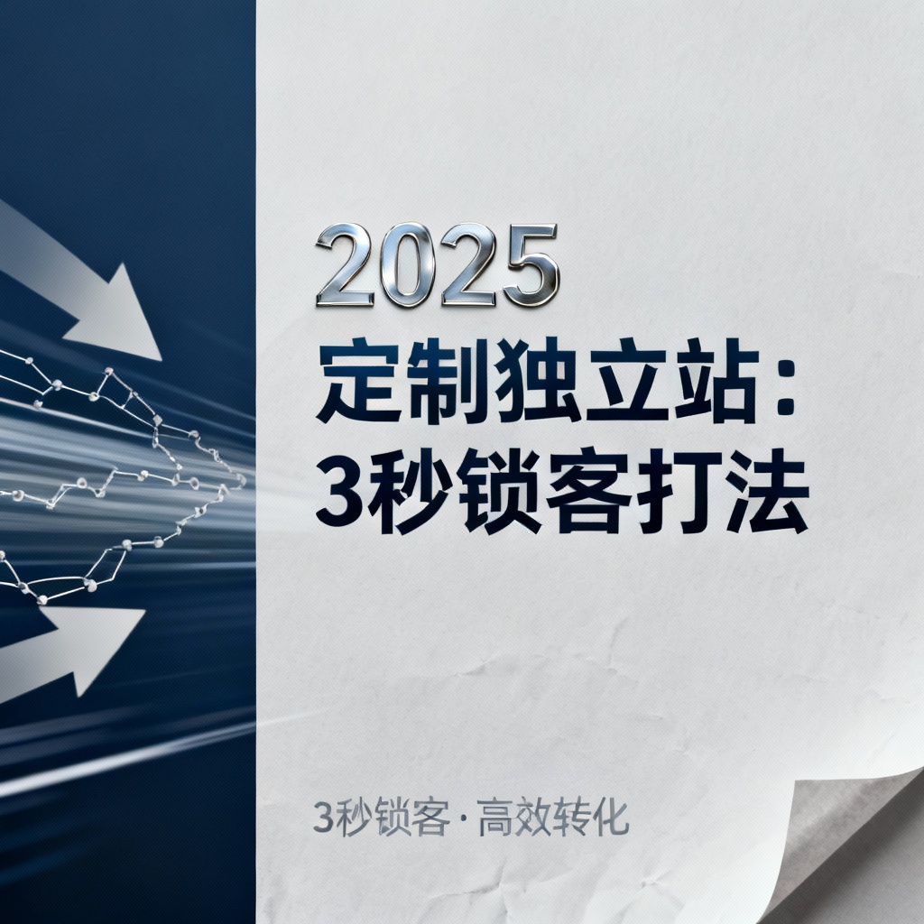 2025定制独立站：3秒锁客打法